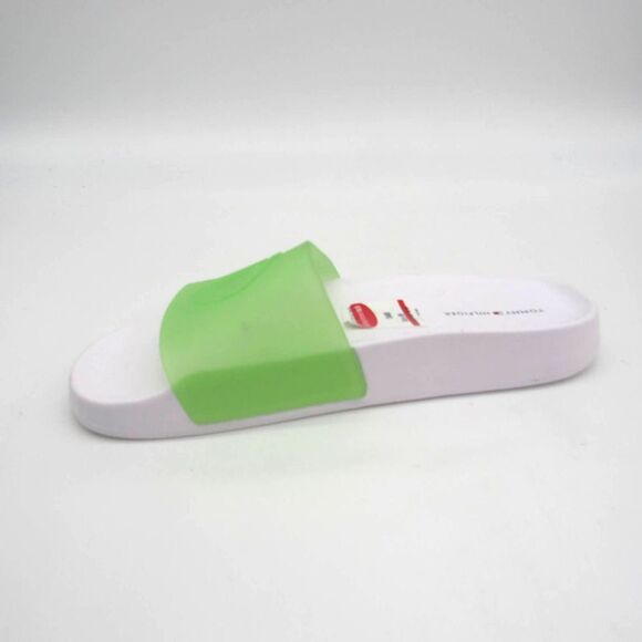 TOMMY HILFIGER Lucite Slide Sandal In Light Green SZ 8 - Picture 6 of 9